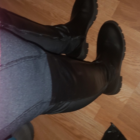 NWOT black over knee boots womens size 9 , fashion - Picture 4 of 8